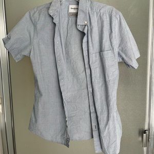 Light blue button down